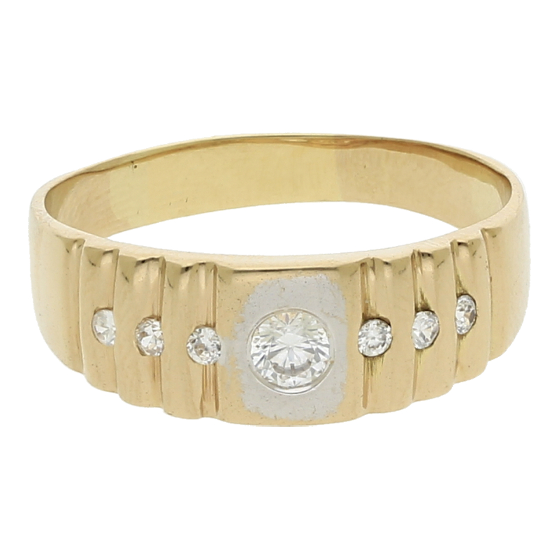 Herren Ring 585/ 14 K Gold