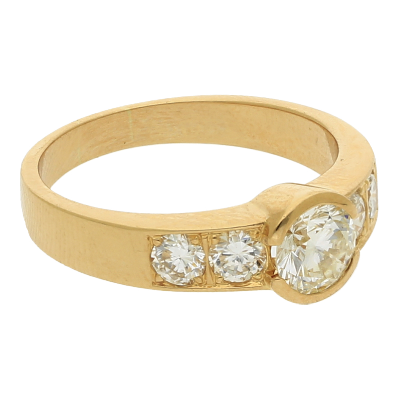 Brillant Ring ca. 1,5 ct/18K/750 Gold /NP. ca. 6500€