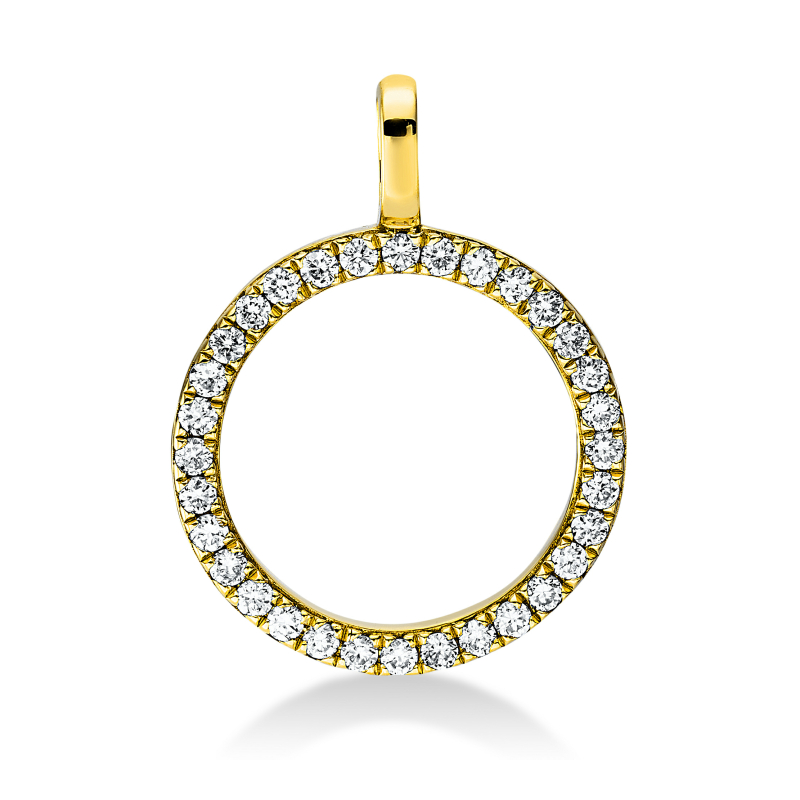Brillant Anhänger mit Kette 43 cm Länge 750/ 18 K Gold