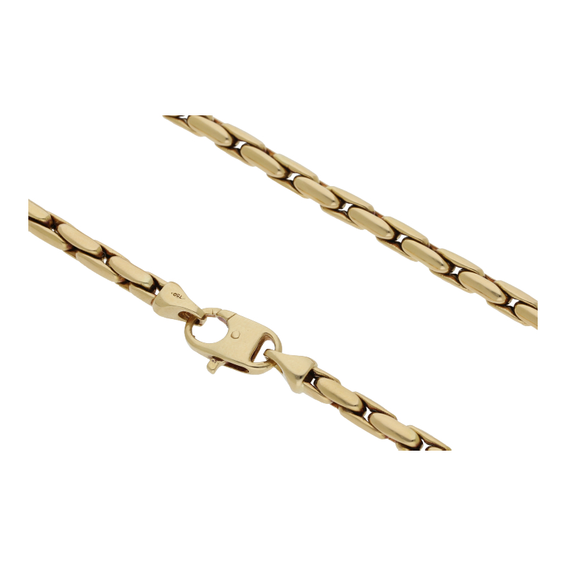 Zopf Kette 46 cm Länge 750/ 18 K Gold