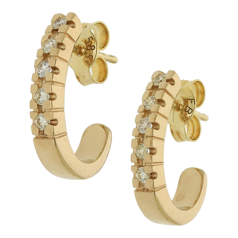 Brillant Ohrstecker 585/ 14 K Gold