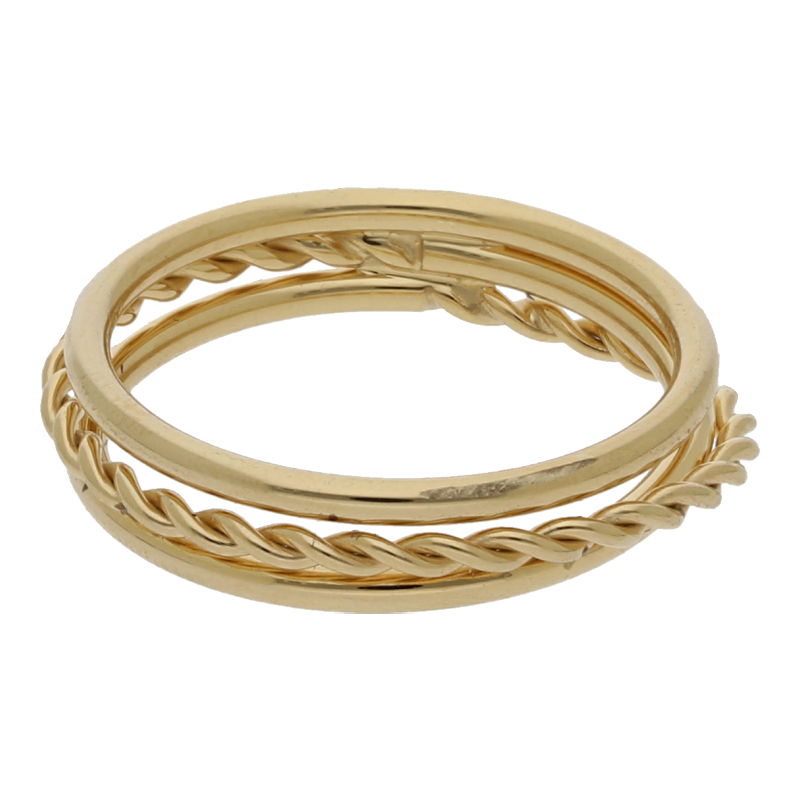 Christ Ring 585 Gold Kordelmuster
