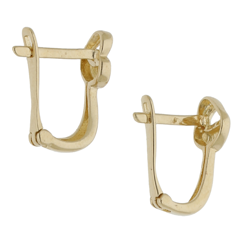Dezente Ohrringe 585 Gold Bicolor