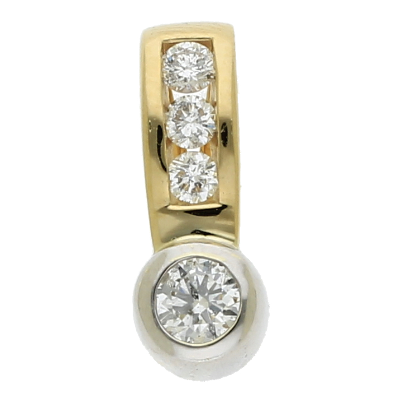 Brillantanhänger 585/ 14 K Gold
