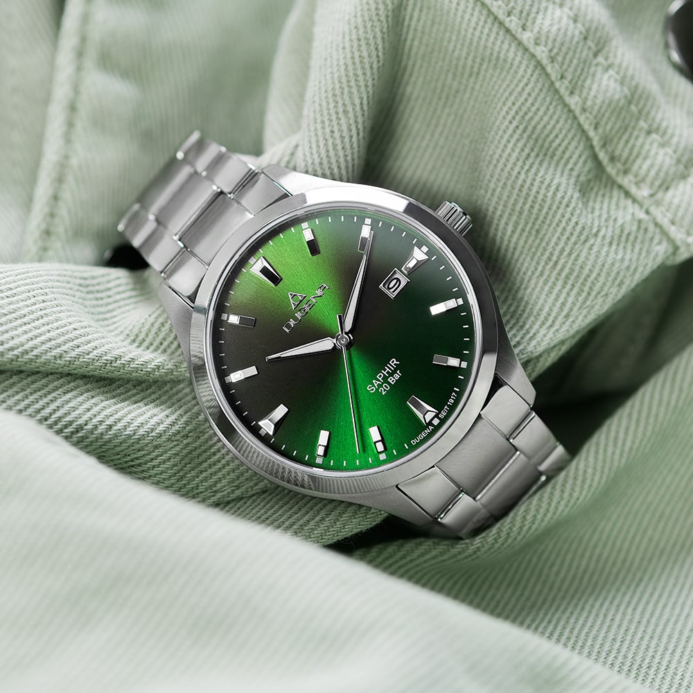 Dugena Herren Armbanduhr Edelstahl