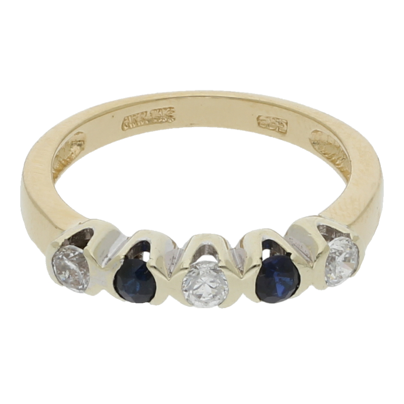 Saphir Ring 585/ 14 K Gold