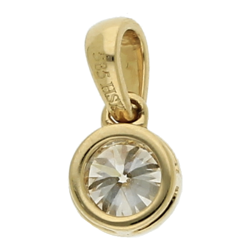 Brillantanhänger 585/ 14 K Gold