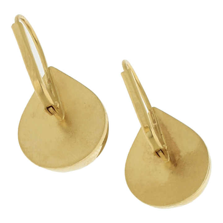 Ohrringe Tropfenform 585 Gold Brisur