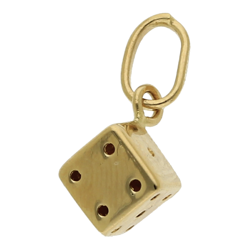 Anhänger Würfel 750/ 18 K Gold