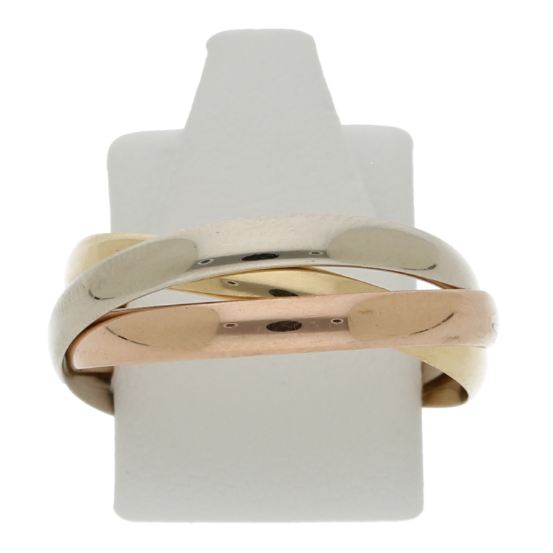 Ring 750/ 18 K Tricolor
