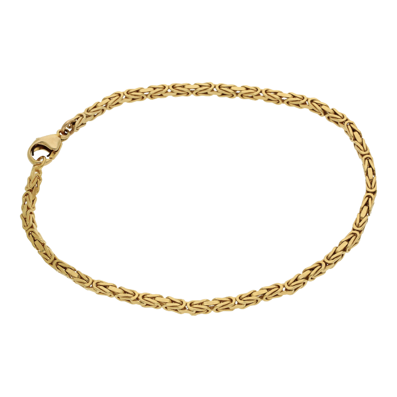 Armband Königsmuster 21 cm Länge 585/ 14 K Gold