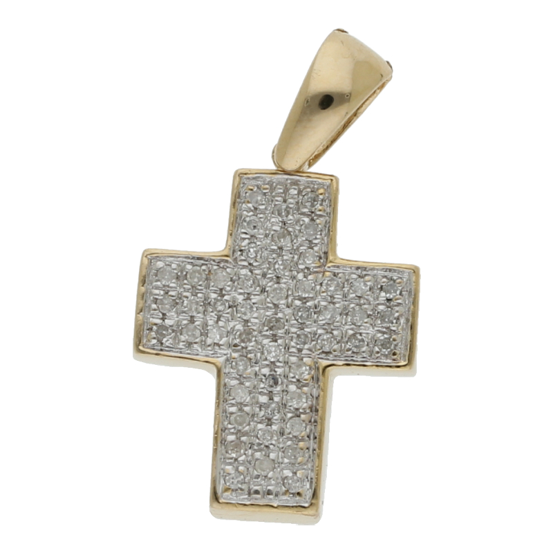 Diamant Kreuz 585/ 14 K Gold