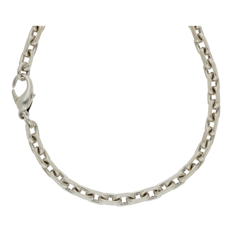 Ankerkette 925/ Silber rhodiniert 52 cm Länge