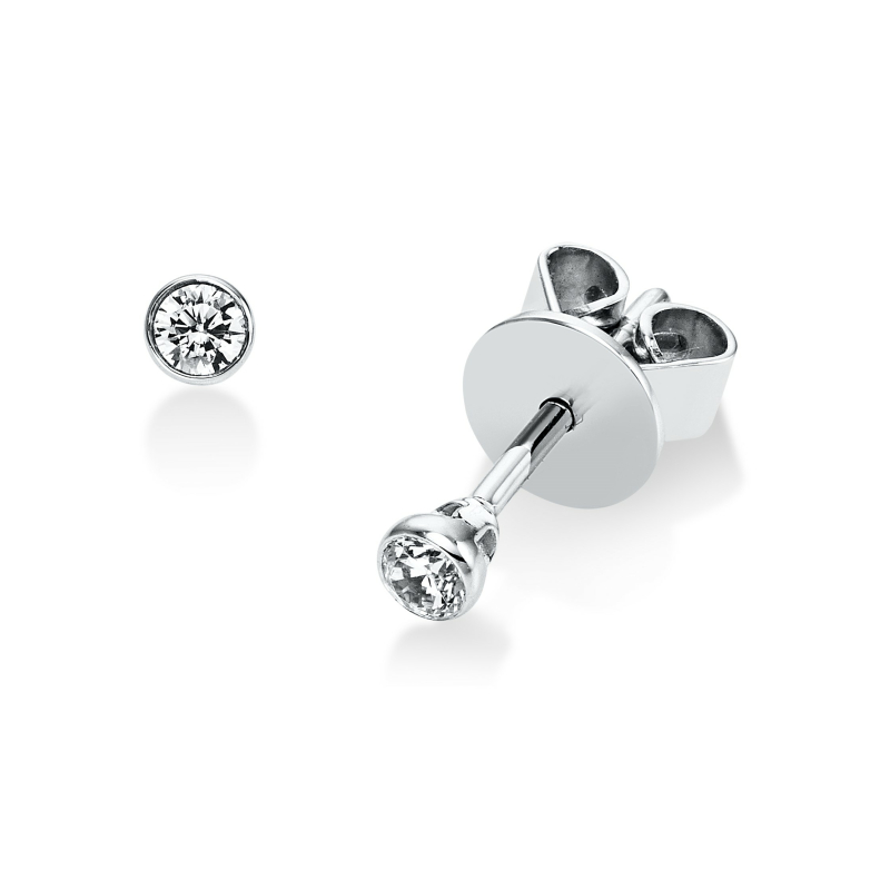 Brillant Ohrstecker 0,10 ct 750/ 18 K Gold