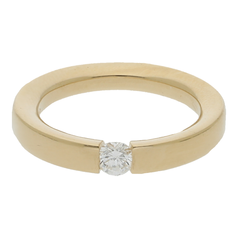 Brillant Spannring 750/ 18 K Gold