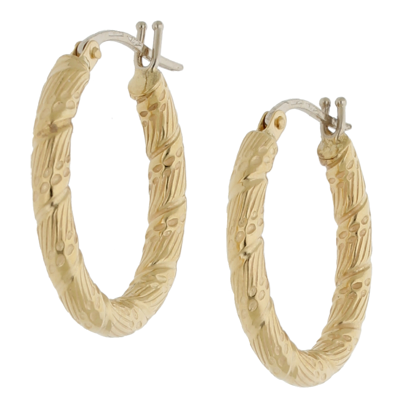 Ovale Creolen 750/ 18 K Gold