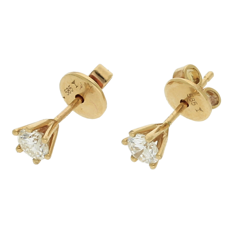 Brillant-Solitär-Ohrstecker ca. 0,50 ct NP ca. 1900 €