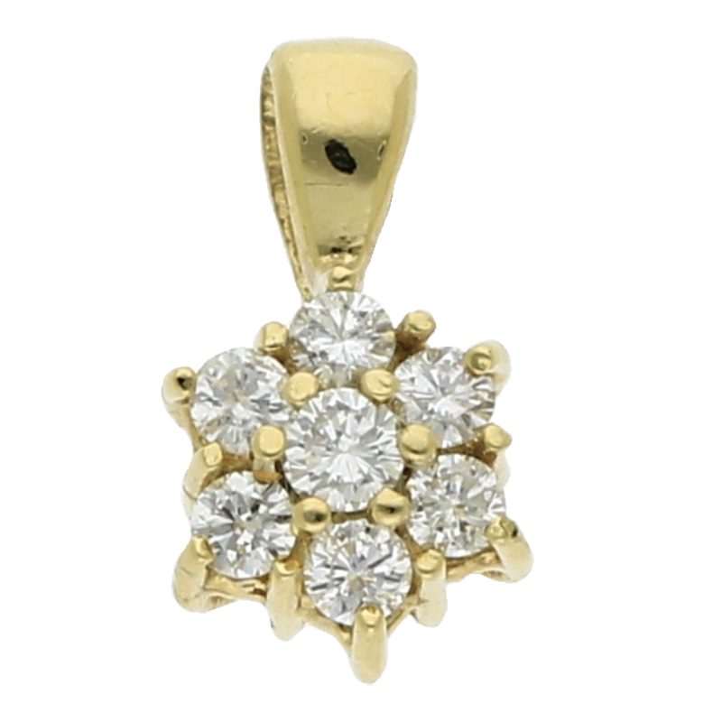 Brillant Anhänger ca. 0,21 ct vs 585 Gold