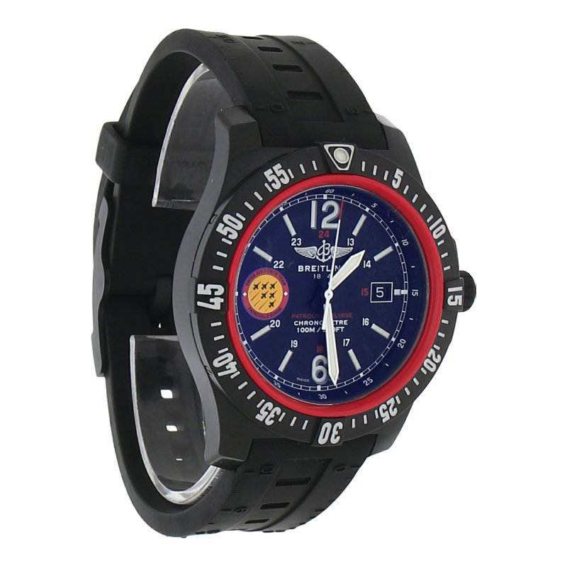 Breitling Colt Skyracer Patrouille Suisse X74320B5 Breitlight 45mm SuperQuartz COSC Sonderedition Box & Papiere