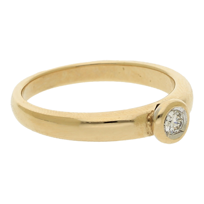 Brillant Solitär Ring 585/ 14 K Gold