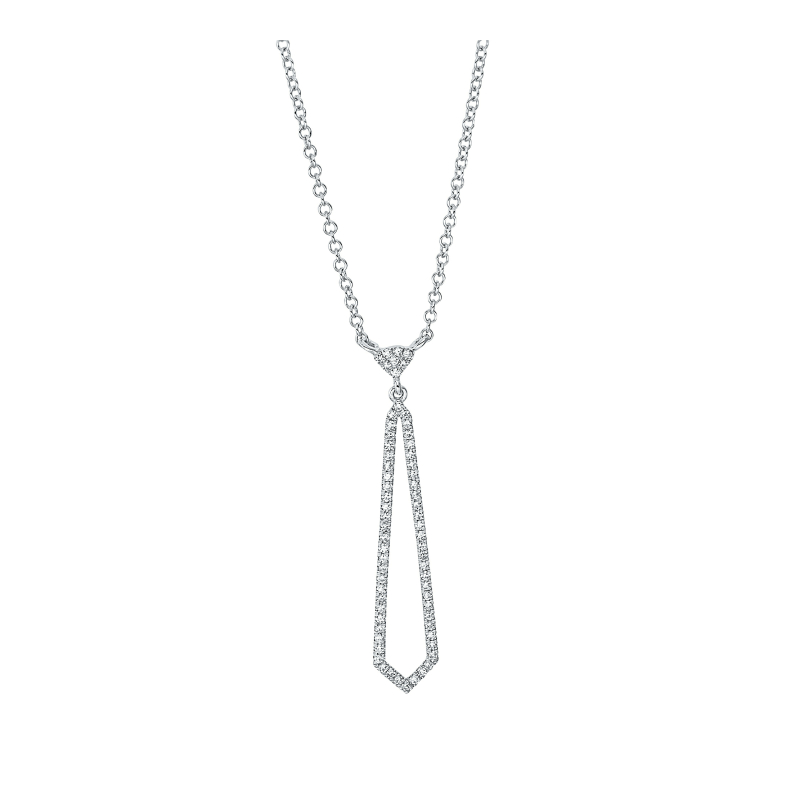 Diamant Collier 0,15 ct 45 cm Länge 750/ 18 K Gold