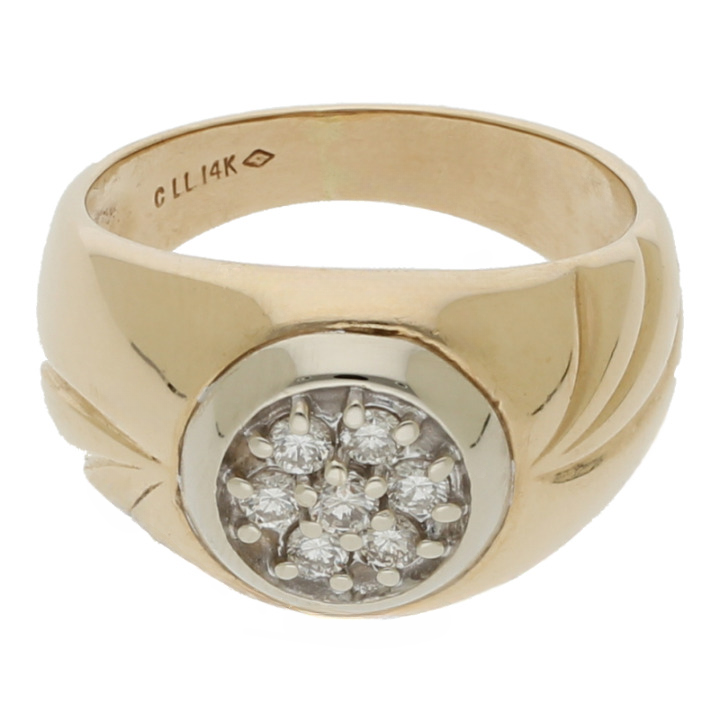Diamantring 585/14 K Gelbgold Brillant ca. 0,35ct.  (H) Weiß (Si) Kleine Einschlüsse
