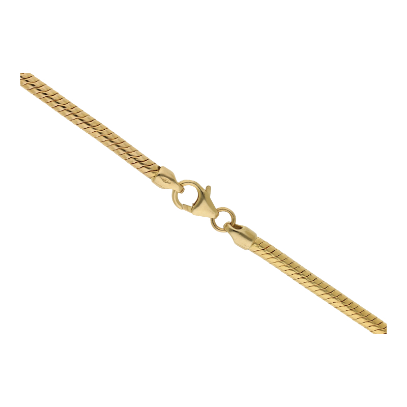 Halskette 585/14 K Gelbgold Schlangenkette Breite 3,2 mm Länge 42 cm