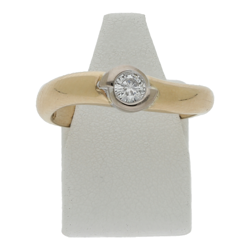 Brillant-Solitärring Gelbgold