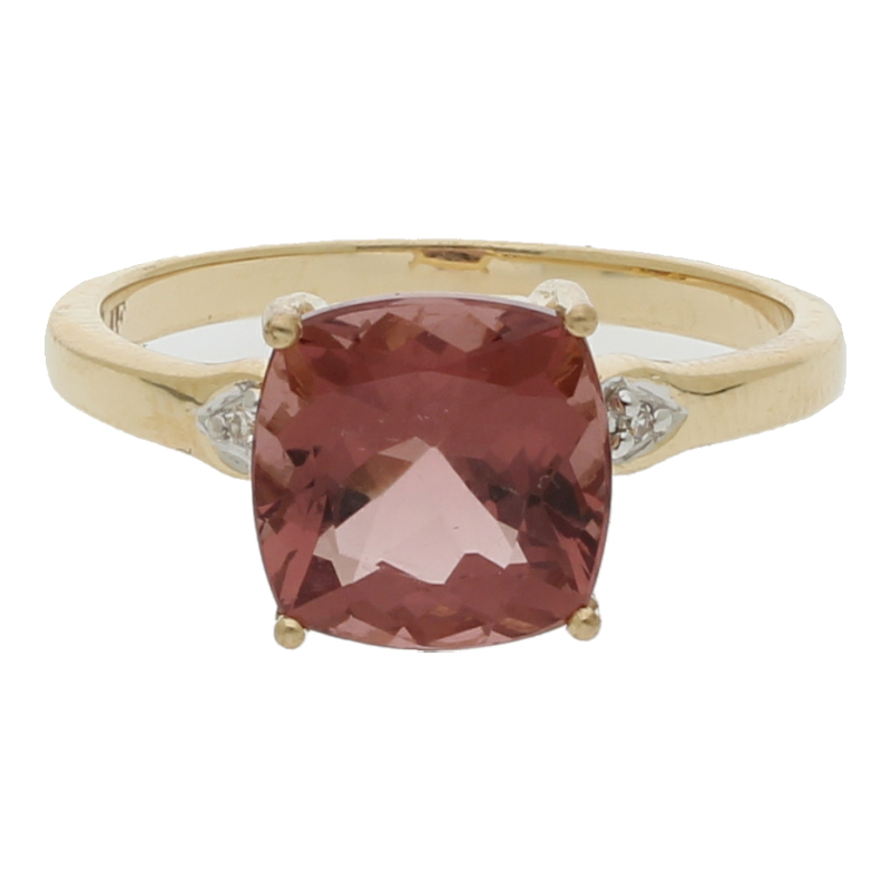 Farbsteinring 585/14 K Gelbgold