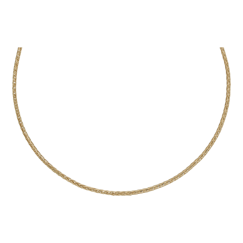 Zopfkette 50 cm Länge 585/ 14 K Gold