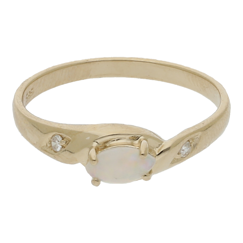 Opal Diamant Ring 585/ 14 K Gold