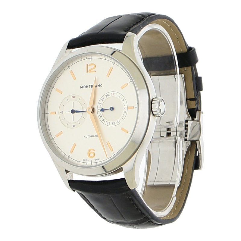 Montblanc Heritage Chronométrie Twincounter Date 114872 Edelstahl 40mm Automatik