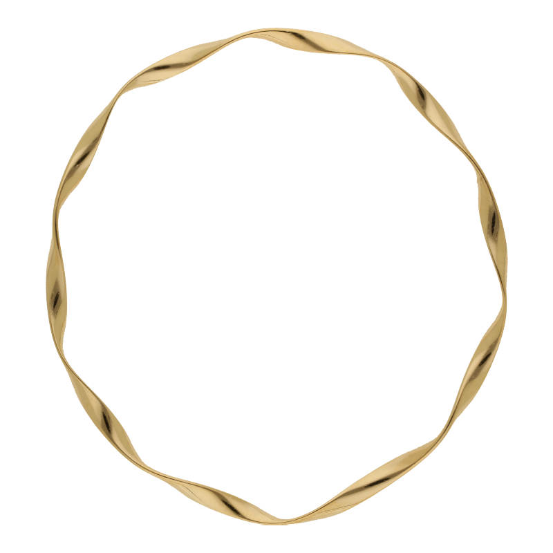 Armreif Edelstahl vergoldet