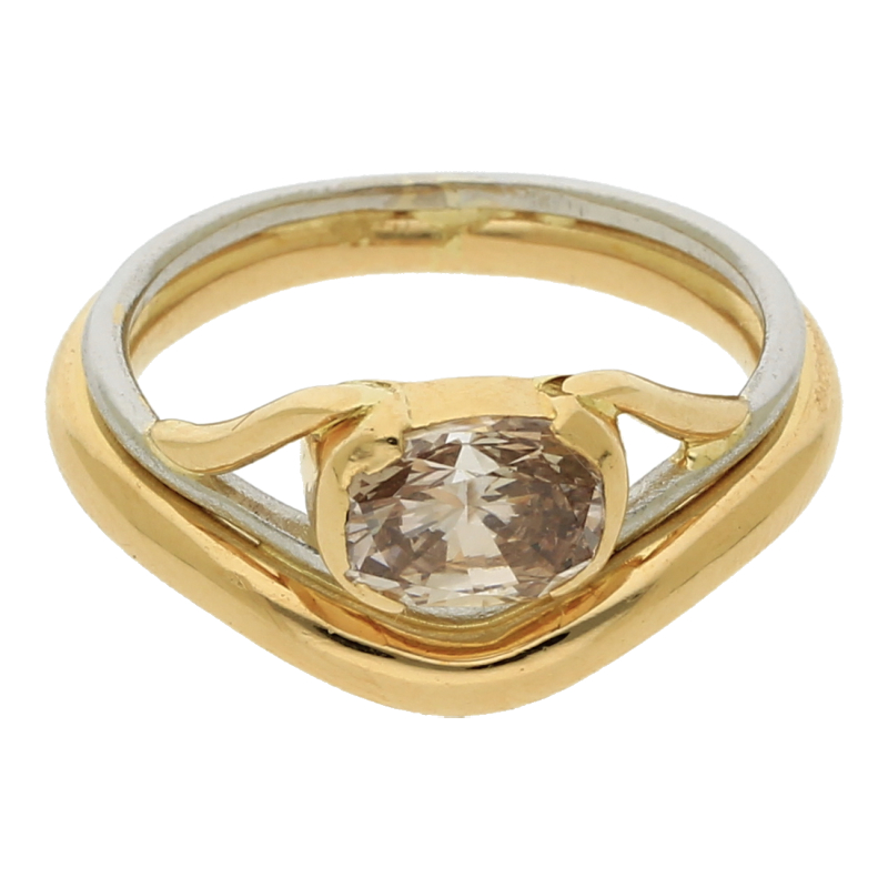 Solitärring 1, 8 ct Ovalschliff/ Wert ca. 9000 Euro