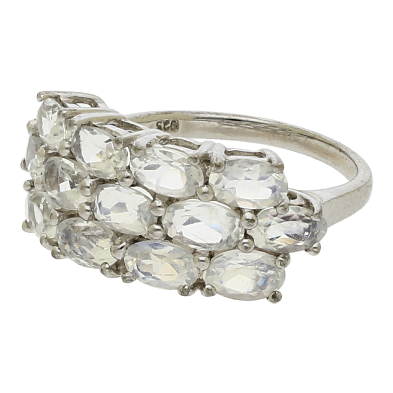 Ring 925/Silber mit Mondsteinen