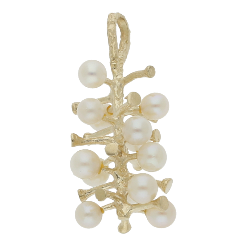 Anhänger Perlenbaum 14K/585 Gold