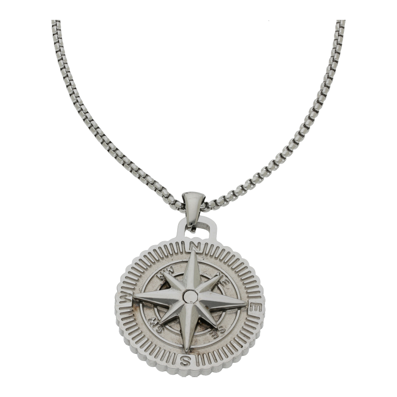 Herren Kette mit Anhänger 65 cm Länge Edelstahl