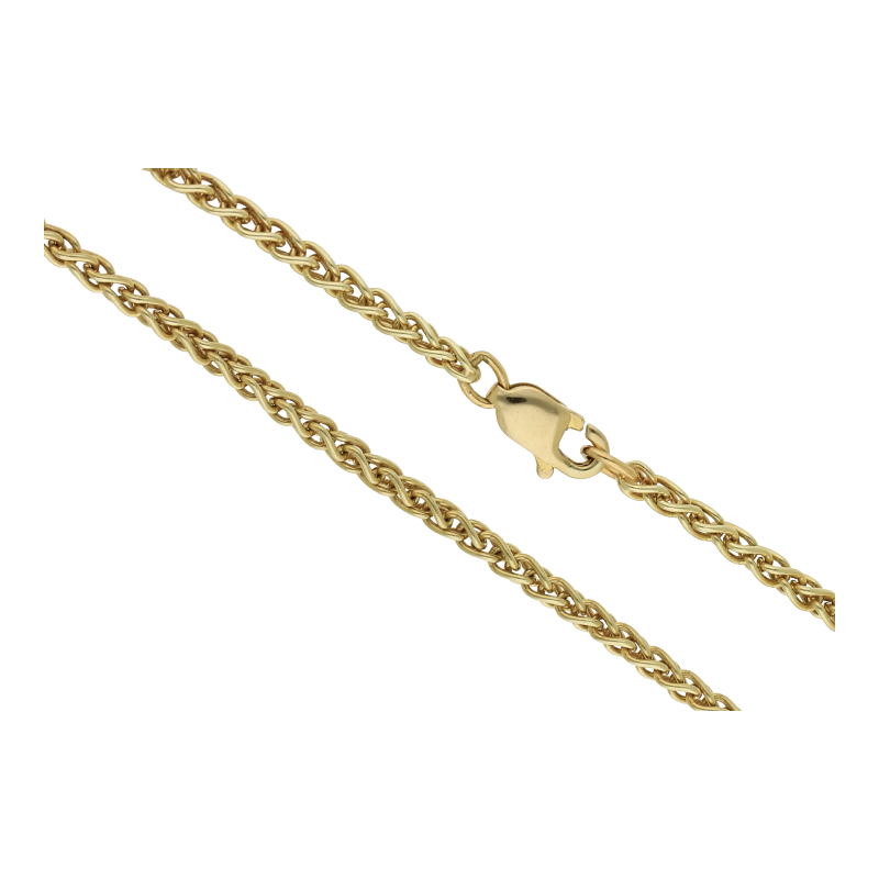 Zopfkette 42 cm Länge 585/ 14 K Gold