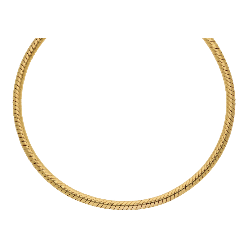 Halskette 585/14 K Gelbgold Schlangenkette Breite 3,2 mm Länge 42 cm