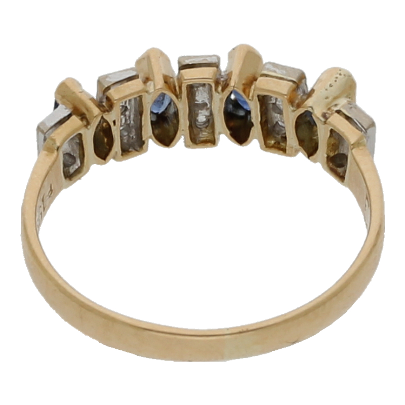 Saphir Diamant Ring 750/ 18 K Gold