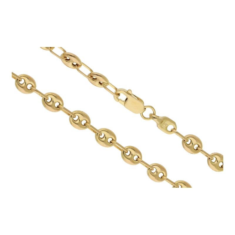 Bohnenkette 585 Gelbgold L 55 cm