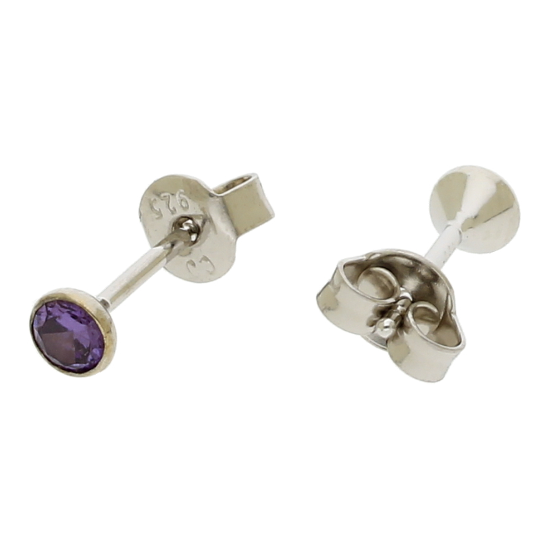 Ohrstecker 925/ Silber rhodiniert