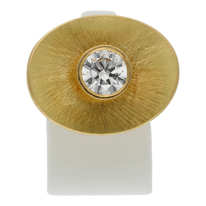 Designer Ring mit 1 Karäter/ Expertise ca. 16.500 Euro