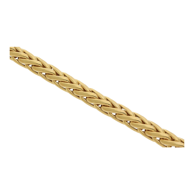 Zopf Kette 45 cm Länge 750/ 18 K Gold