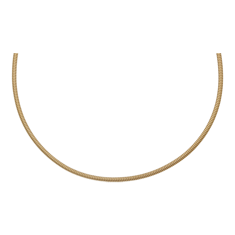 Schlangenkette 45 cm Länge 750 / 18 K Gold