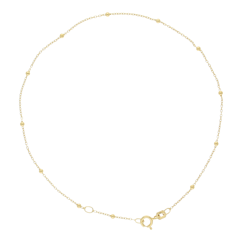 Fußkette 925/ Silber rhodiniert 25 cm Länge