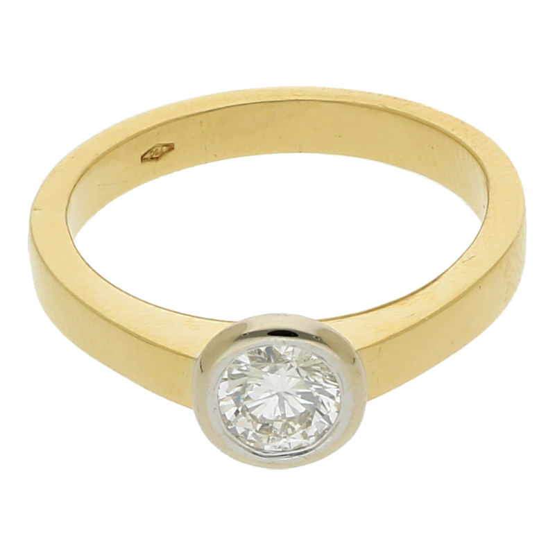 Brillant Solitär Ring 750/ 18 K Gold