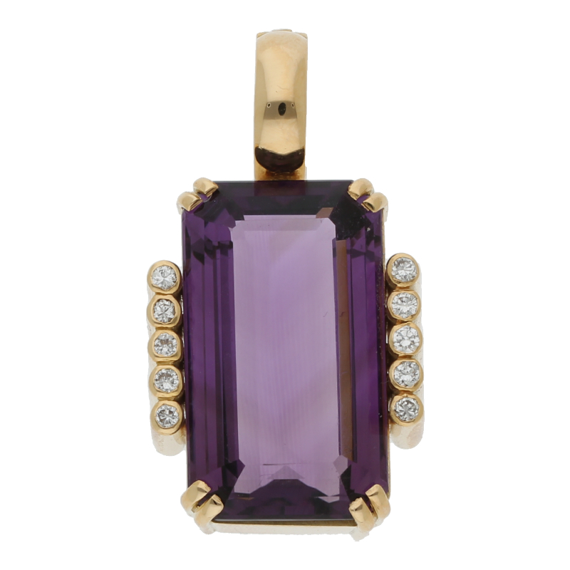 Amethyst Anhänger Handarbeit