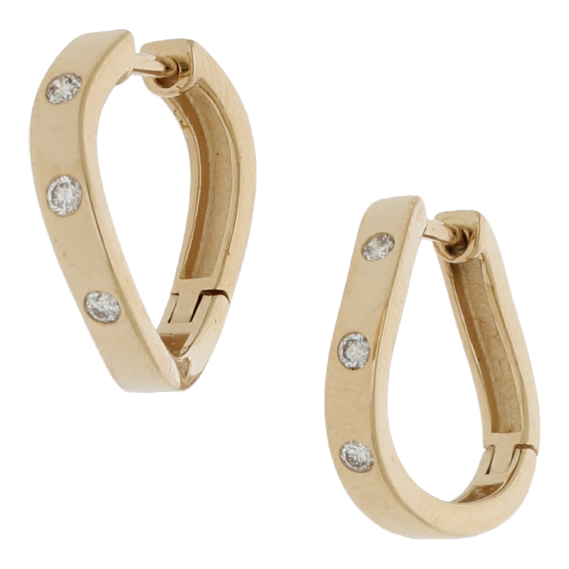 Brillant Creolen 585/ 14 K Gold