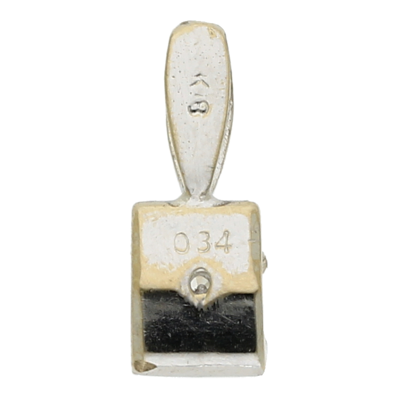 Diamantanhänger 750 /18 K Weißgold 1 Brillant ca. 0,34ct.  (H) Weiß (Vs) Sehr kleine Einschlüsse